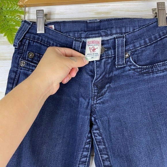 True Religion Darkwash Casey Low Rise Skinny Jeans - Picture 4 of 9